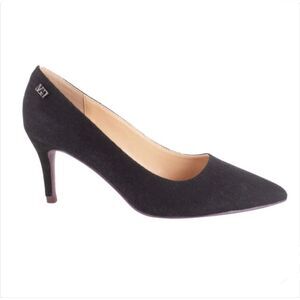 GV Cotton Denim Women's 3" Black Classic Logo High Heels Cushioned NIB Size 11